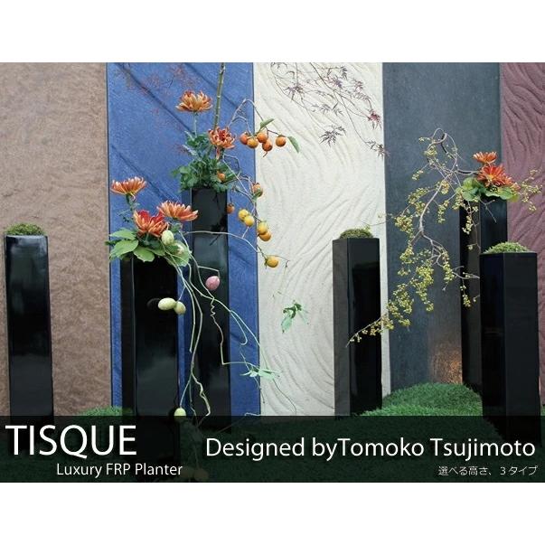 大型 FRPプランター 鉢カバー 細長 縦長型 TisqueティスクDC-TS-1200Wホワイト 北海道 沖縄