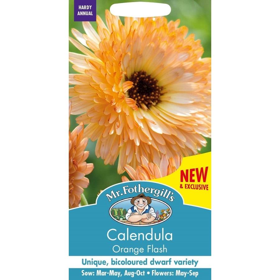 種子 Mr.Fothergill's Seeds Calendula Orange Flash カレンデュラ