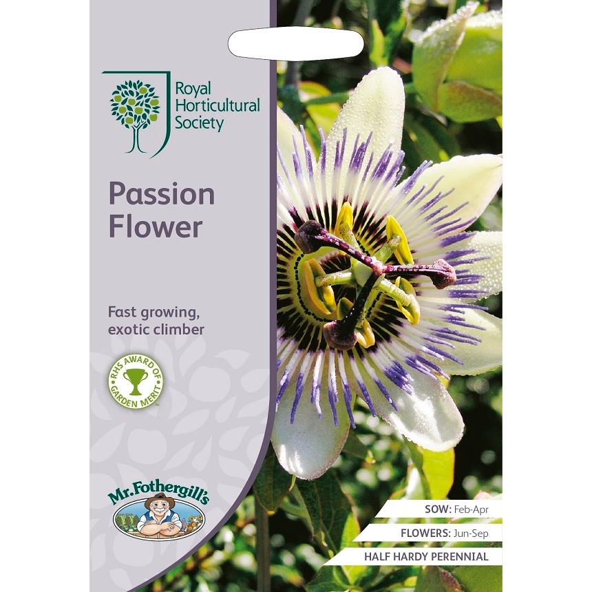 【種子】Mr.Fothergill's Seeds Royal Horticultural Society Passion Flower パッションフラワー ミスター・フォザーギルズシード｜gardeningivy