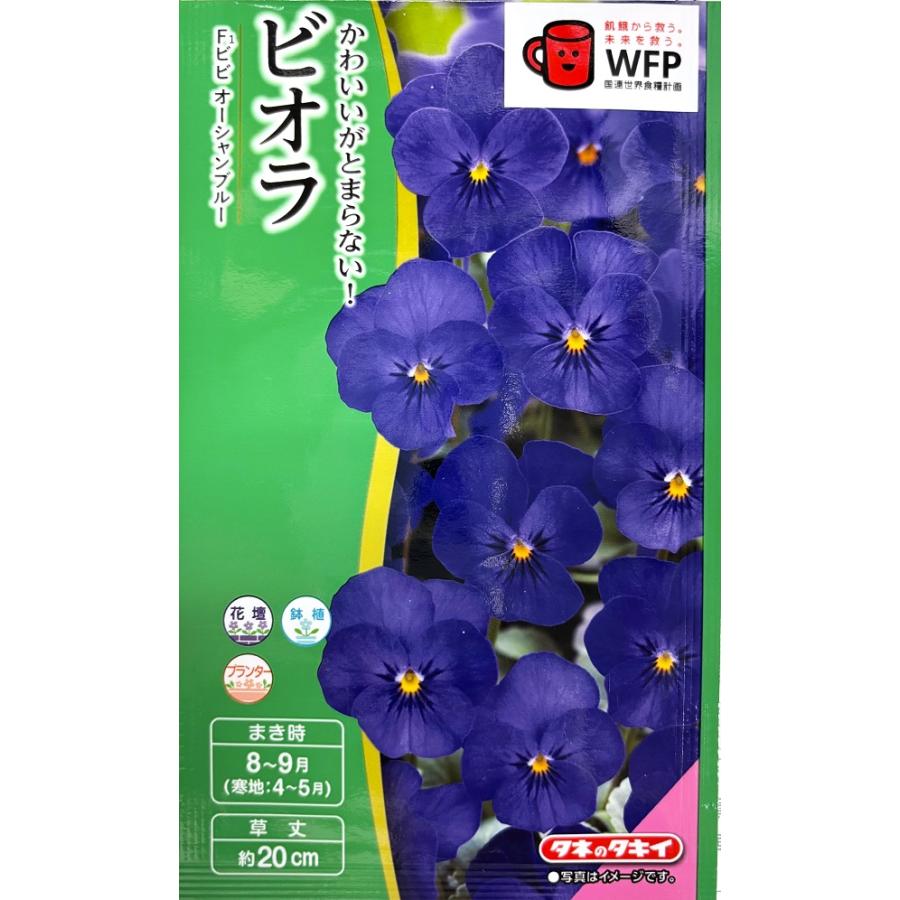 種子 ビオラ F1ビビ オーシャンブルー タキイ種苗のタネ : Gardener s