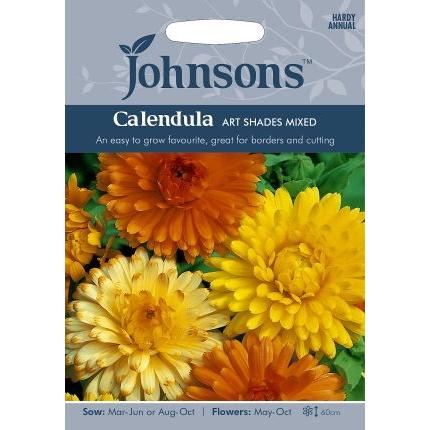カレンデュラページ 種子】Johnsons Seeds Calendula Art Shades Mixed カレンデュラ