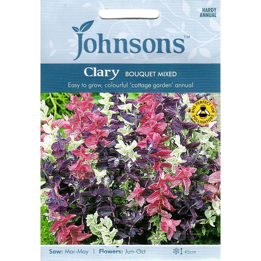 輸入種子 Johnsons Seeds Clary Bouquet Mixed クラリー ブーケ ミックス ジョンソンズシード Hanatane 445 Gardener S Shop Ivy 通販 Yahoo ショッピング