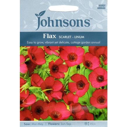 輸入種子 Johnsons Seeds Flax Scarlet Linum フラックス スカーレット リナム ジョンソンズシード Hanatane 653 Gardener S Shop Ivy 通販 Yahoo ショッピング