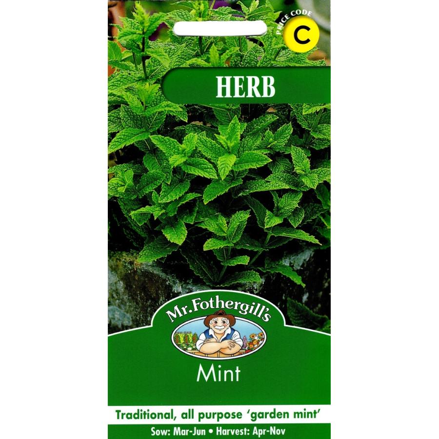 【種子】Mr.Fothergill's Seeds HERB Mint ハーブ ミント ミスター・フォザーギルズシード herb088