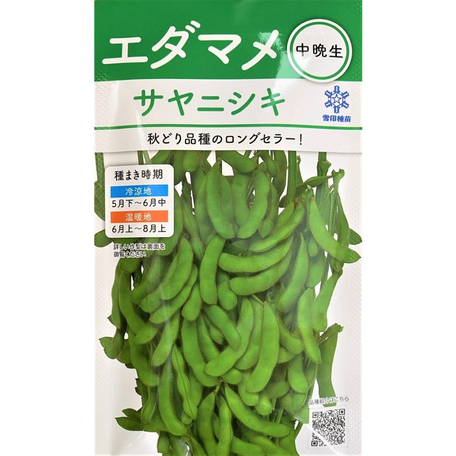 野菜種子 枝豆（えだまめ） サヤニシキ 小袋 雪印種苗のタネ