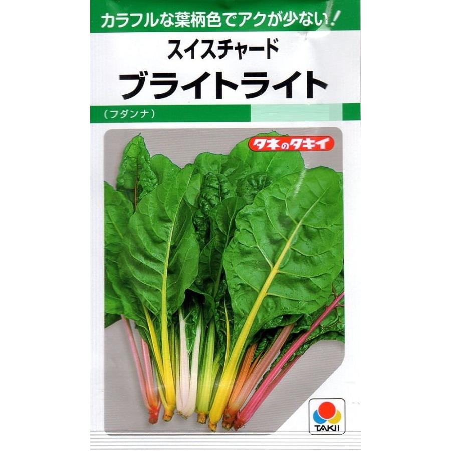 種子】スイスチャード（フダンナ）ブライトライト タキイ種苗の