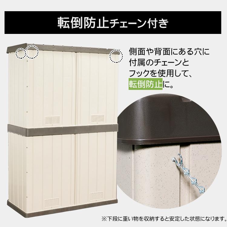 物置 屋外 大型 安い おしゃれ 倉庫 DIY 組み立て ロッカー ホームロッカー 収納庫 両開き スリム 屋外物置 アイリスオーヤマ HL-1800Fの画像
