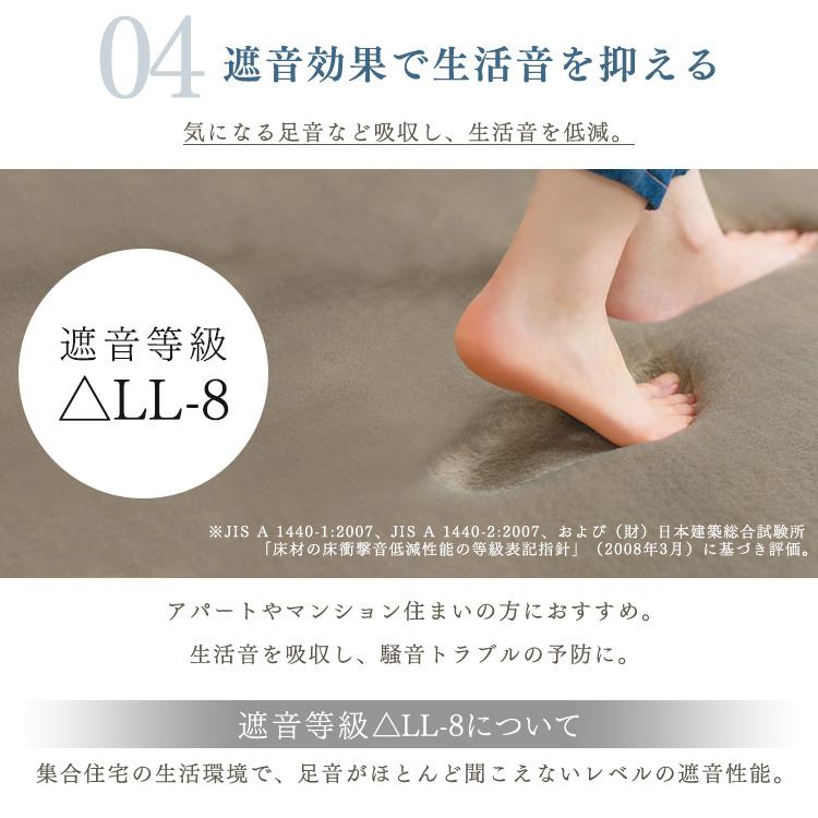 ラグ ラグマット 厚手 おしゃれ カーペット 絨毯 低反発 極厚 厚み 低反発 185&times;185 CRTE-1818 アイボリー グレー モカ アイリスオーヤマ
