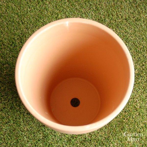 植木鉢 テラコッタ トールポット 外径26cmサイズ マーブル・ベージュ色