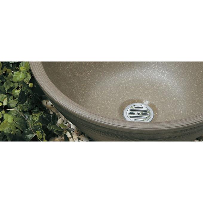 陶芸ポット「デミ ダークブラウン」水受け ガーデンパン WATER POT