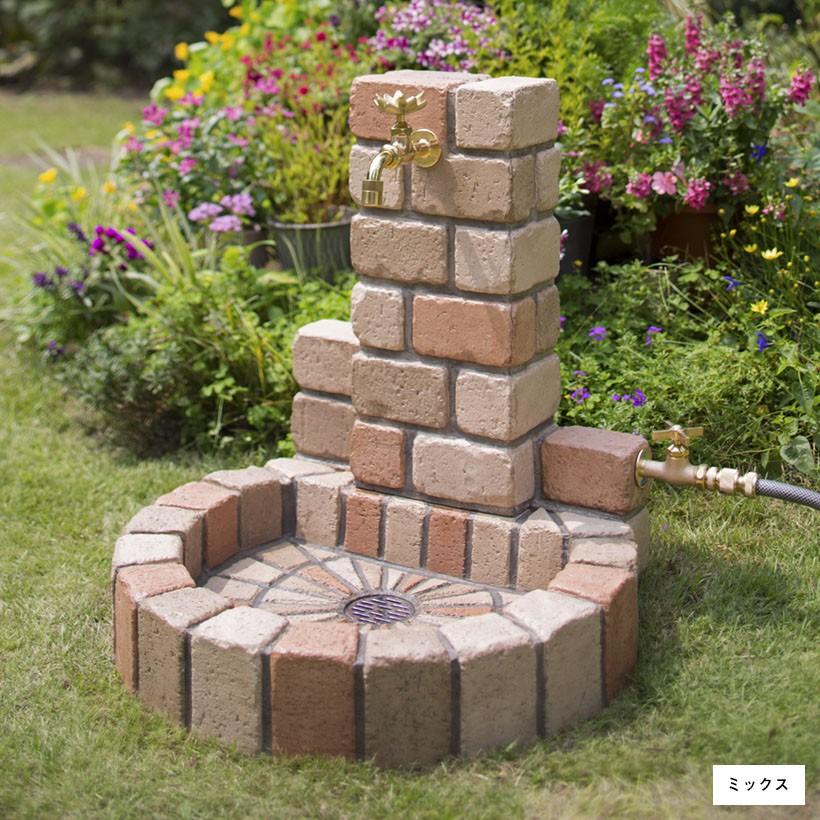 立水栓ユニット サークルタイプ 補助蛇口仕様 OPB-RS-1WT-PA ニッコー