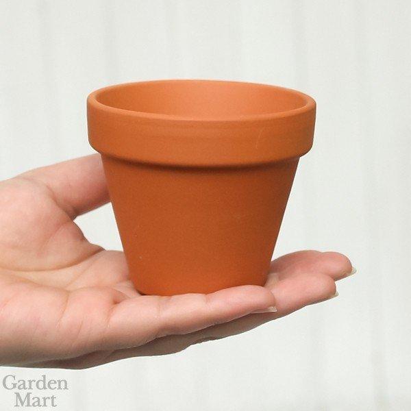 植木鉢 テラコッタ スタンダードポット 直径7cm(内径6.3cm)サイズ