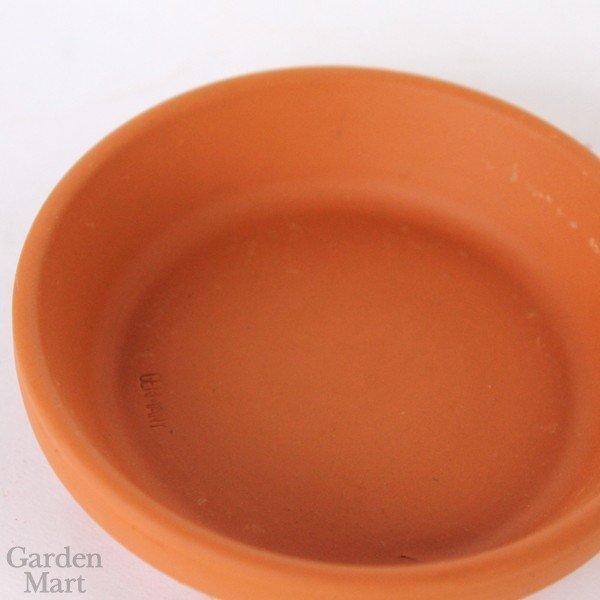 植木鉢 テラコッタ 受け皿 内径8.1cm サイズ テラコッタ色（J08