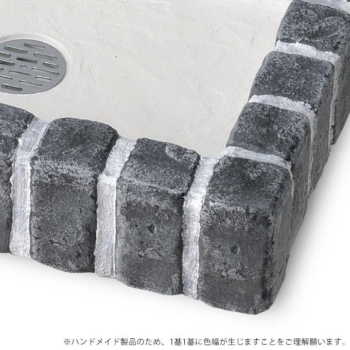 水受け レトロブリックパン ミニタイプ カラー：ペパーグレイ（PGL