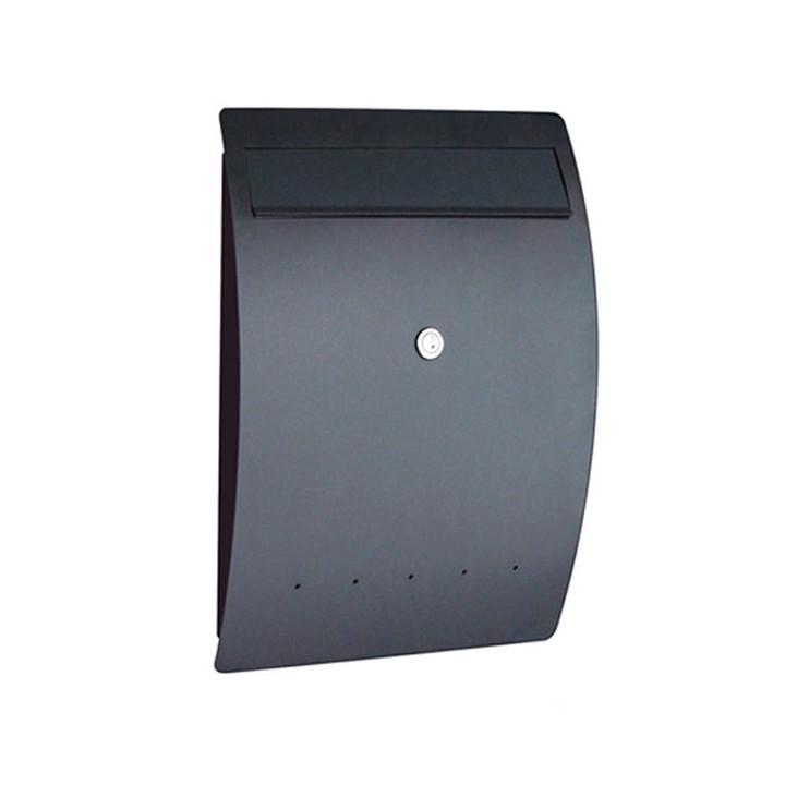 郵便ポスト ゼラフィーニ(Serafini)社製メールボックス エルベ(Elbe) ブラック（メーカー直送・代金引換不可）