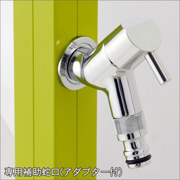 AQUA ROUGE 水栓柱 ステンレス　補助蛇口付き　送料無料 専用蛇口 補助蛇口付き水栓柱アクアルージュW AQUA ROUG W マンダリン