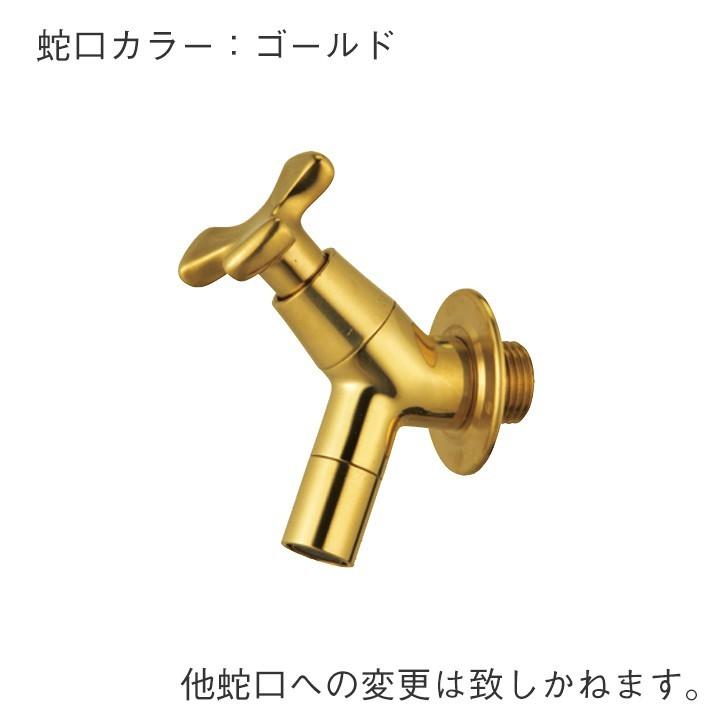 ユニット立水栓 スプレスタンド60角(マットブラック)＋蛇口(ゴールド)2個セット 左右仕様 -UNISON ユニソン-（メーカー直送・代金引換不可）_1