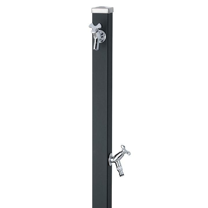 ユニット立水栓 スプレスタンド60角(マットブラック)＋蛇口(シルバー)2個セット 左右仕様 -UNISON ユニソン-（メーカー直送・代金引換不可）