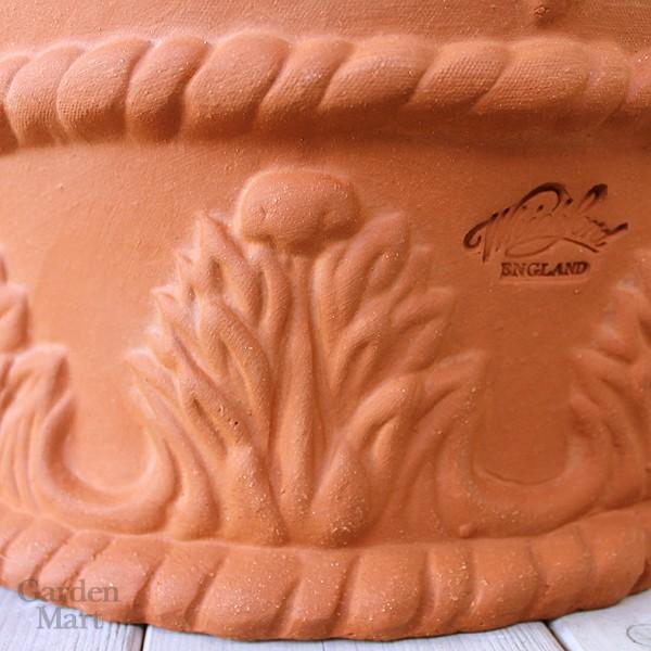 「人气商品」 ウィッチフォード 植木鉢 スワッグ アンド アカンサス 直径48cmサイズ Whichford Pottery 【O1039584627】(36637円)
