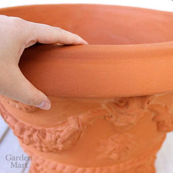 「人气商品」 ウィッチフォード 植木鉢 スワッグ アンド アカンサス 直径48cmサイズ Whichford Pottery 【O1039584627】(36637円)