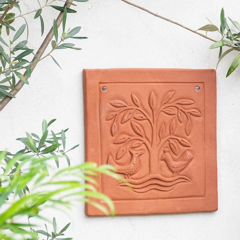 ウィッチフォード 植木鉢 命の木 プラーク 24×24cm Whichford Pottery