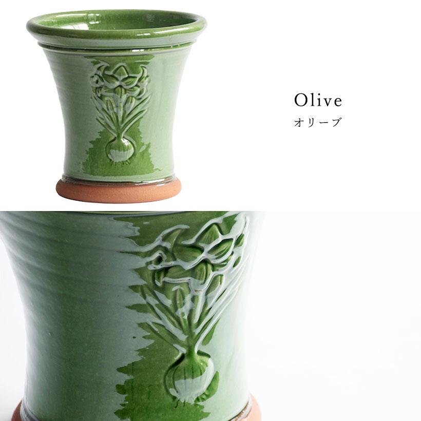 プレゼント応募対象】 ウィッチフォード 植木鉢 グレイズド アマリリス