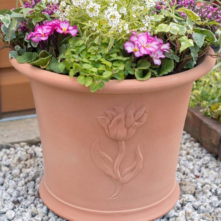ウィッチフォード 植木鉢 ミスト チューリップポット 直径35cmサイズ Whichford Potteryの画像
