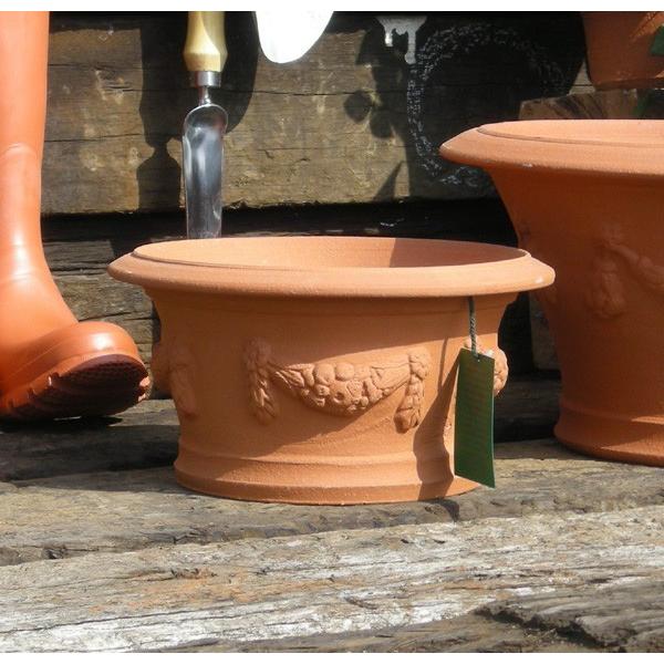 ウィッチフォード 植木鉢 イタリアネイト ハーフポット 直径25cmサイズ Whichford Potteryの画像