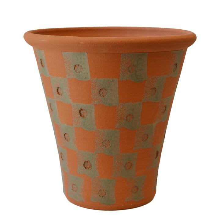 ウィッチフォード 植木鉢 チェッカード ロングトム 直径33cmサイズ Whichford Pottery