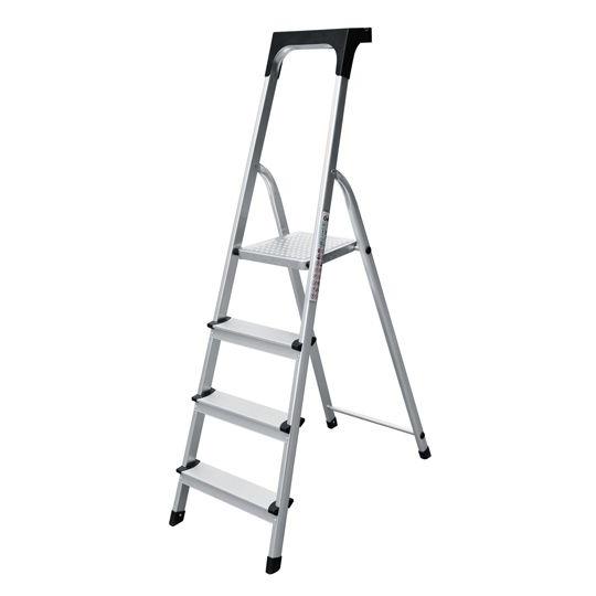 スリムステップトレイ付 4段 MST-4 【アウトレット品】 脚立 踏み台