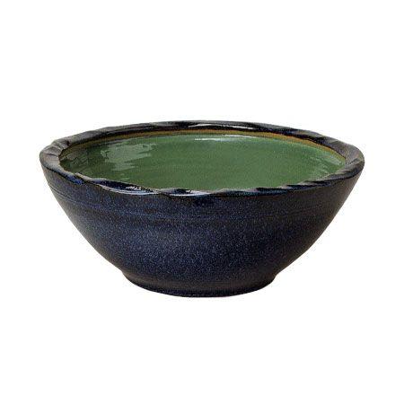 信楽焼 スイレン鉢 生子釉水鉢 62珊 (SG-9055-07) 水鉢、睡蓮鉢-園芸用品