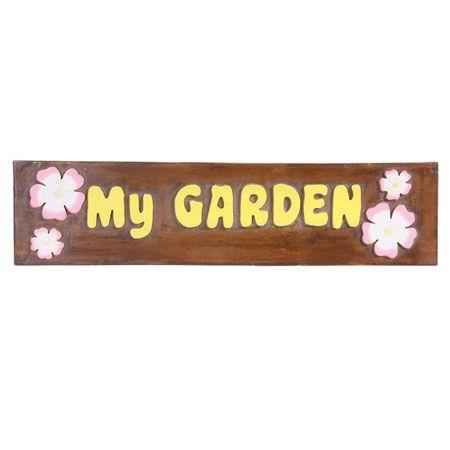 マイガーデン・ウッドボード フラワー W60cm (My Garden) (TY-40662)｜gardens