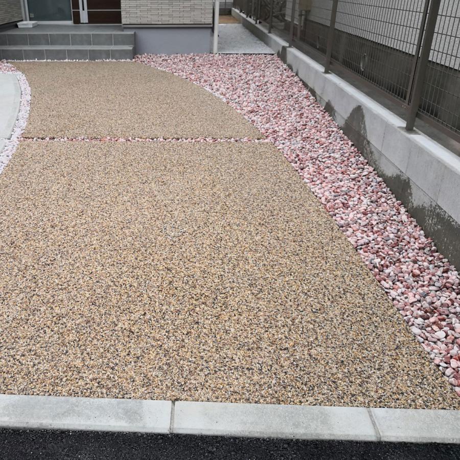 玉砂利 ピンク ガーデニング 砂利 庭 砂利敷き 庭石 砕石 エクステリア 大理石 外構 200kg 20kg×10 2-3cm 玉石 化粧砂利 コーラルピンク 造園 天然石 じゃり 石 