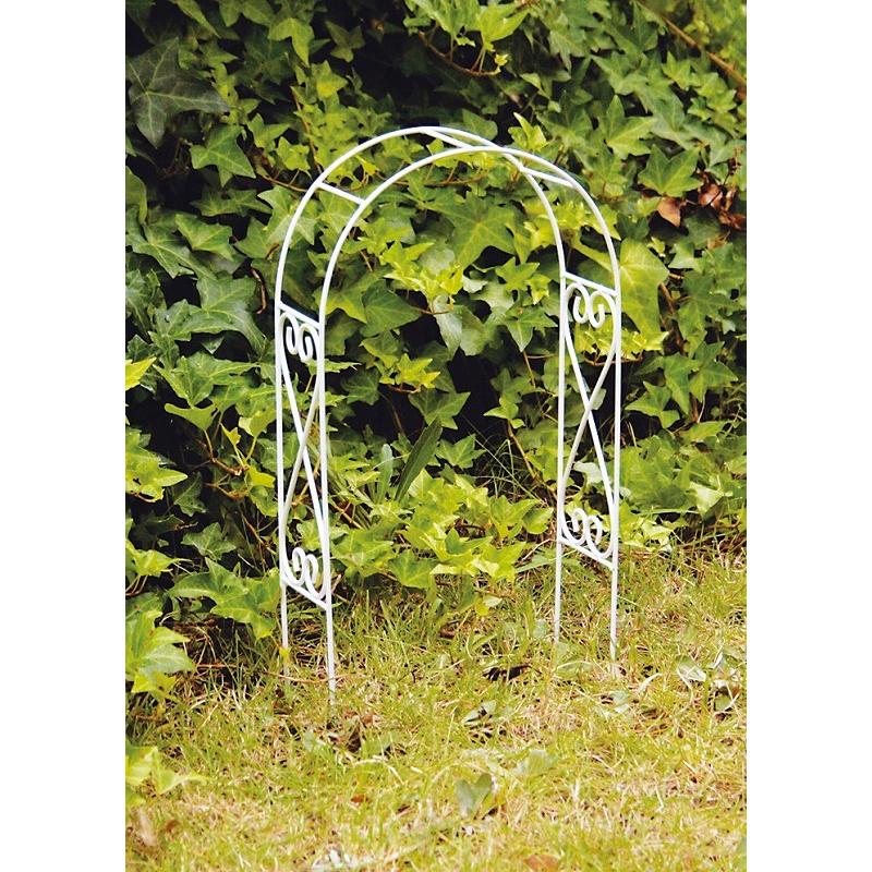 在庫限り 】5％OFF ミニトレリス アーチ A ホワイト かわいい おしゃれ