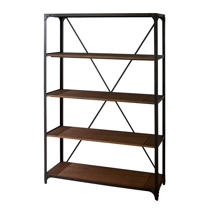 美品（アンティーク棚）5段　レトロ　ラック オープンラック 木製 北欧 スチール Vintage ヴィンテージ ラック 5段