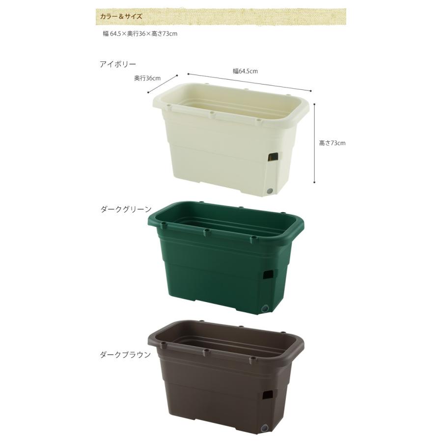 プランター 家庭菜園 65型 底面給水 うるオン プランター 65型 Mpg 38 ガーデン用品屋さん 通販 Yahoo ショッピング