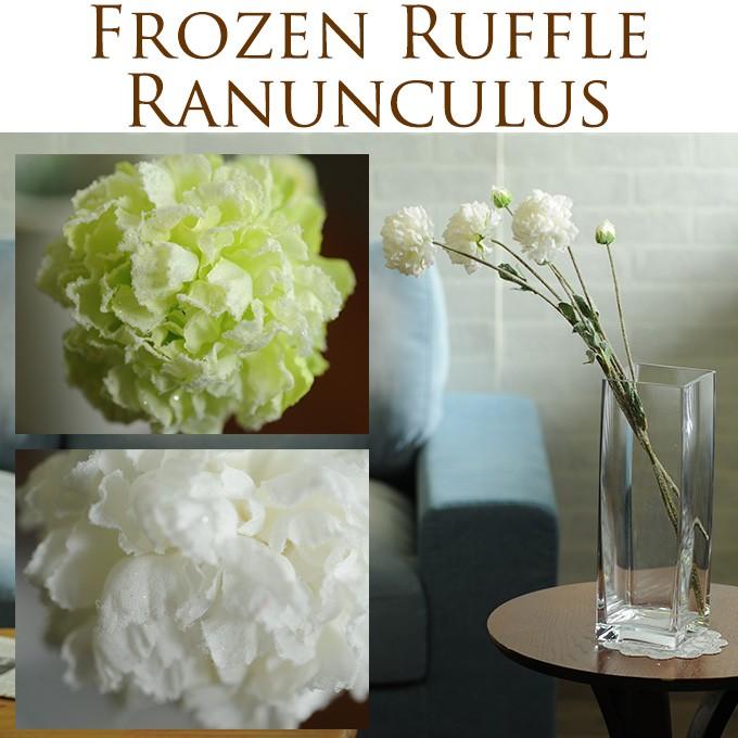 造花 インテリア フラワー 室内 人工花 観葉植物 空気が凍る フローズンラナンキュラス Mpg 2365 ガーデン用品屋さん 通販 Yahoo ショッピング