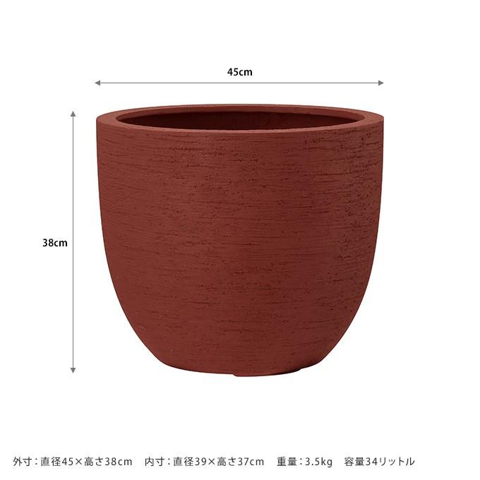 大きめ 鉢 プラスチック おしゃれ プラ鉢 飾らない美しさ ヴォークス ラウンド 直径45cm 植木鉢 軽い 大きい プランター Mpg 3264 ガーデン用品屋さん 通販 Yahoo ショッピング