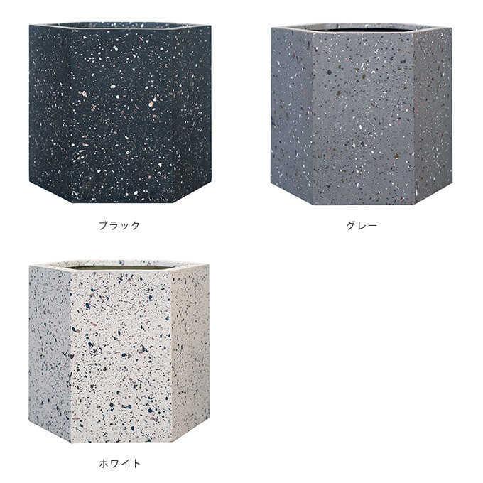 鉢 大きい 底穴あり 屋外 植木鉢 大型 おしゃれ シンプル 六角形 ゾア ヘキサゴン 直径37cm 大きい 底穴あり 屋外