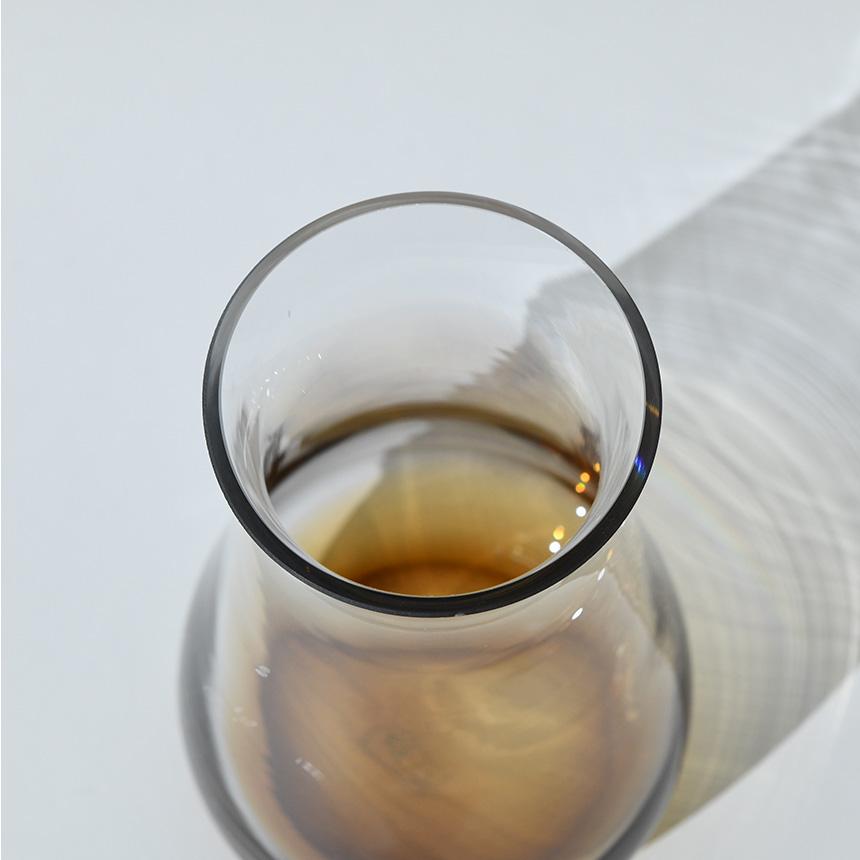 ガラス　花器 吹きガラス 水口智貴 いぐさガラス 花器 大 [化粧箱付]