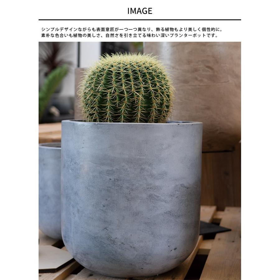 プランターポット 植木鉢 大型 大鉢 軽量 シンプル ファイバー 丈夫