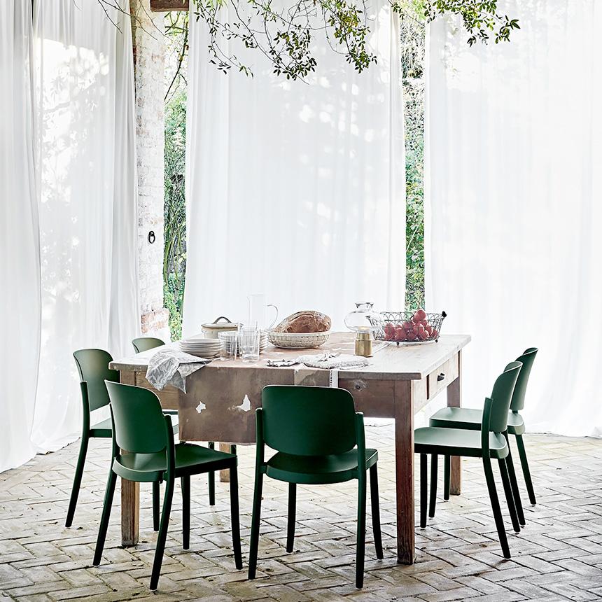 スタッキングチェア 屋外 おしゃれ ガーデンチェア COLOS ピアッツァ1