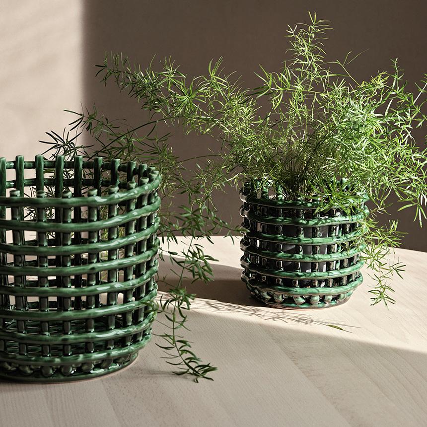 ferm LIVING ファームリビング セラミック バスケット ラージ ferm LIVING ファームリビング セラミック バスケット ラージ