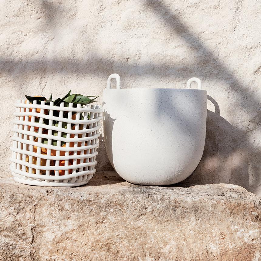 ferm LIVING ファームリビング セラミック バスケット ラージ ferm LIVING ファームリビング セラミック バスケット ラージ