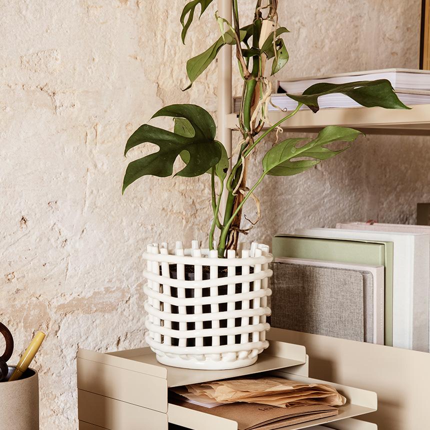 ferm LIVING ファームリビング セラミック バスケット スモール ferm LIVING ファームリビング セラミック バスケット スモール