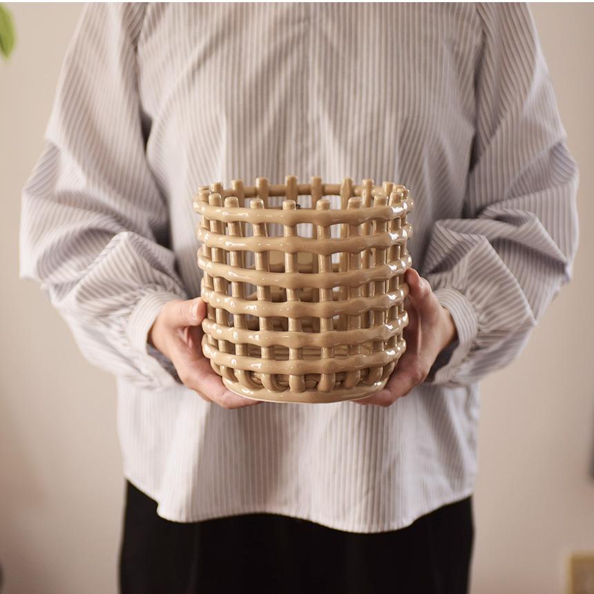 FERM LIVING（ファームリビング） セラミック バスケット スモール