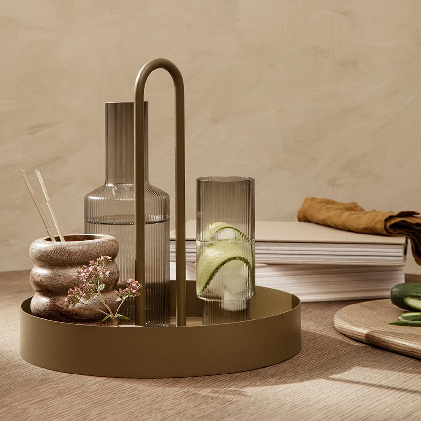 ferm LIVING ファームリビング Grib Tray グリブ トレイ 直径28cm 北欧