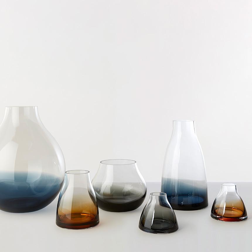 花瓶 おしゃれ 北欧 ガラス 雑貨 Ro Collection ローコレクション