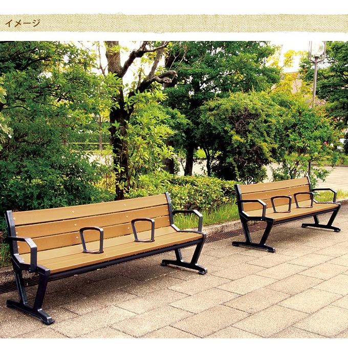 ベンチ 屋外 業務用 国産 広場 休憩 公園ベンチ 幅180cm 背付き グリーン購入法適合 Pg ガーデン用品屋さん 通販 Yahoo ショッピング