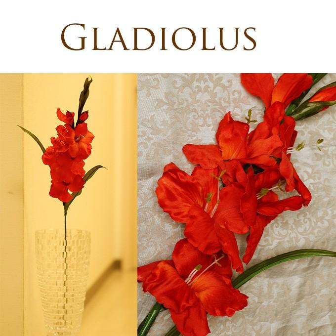 造花 グラジオラス 人工花 オフィス アートフラワー 造花インテリア グラジオラス レッド Pg ガーデン用品屋さん 通販 Yahoo ショッピング